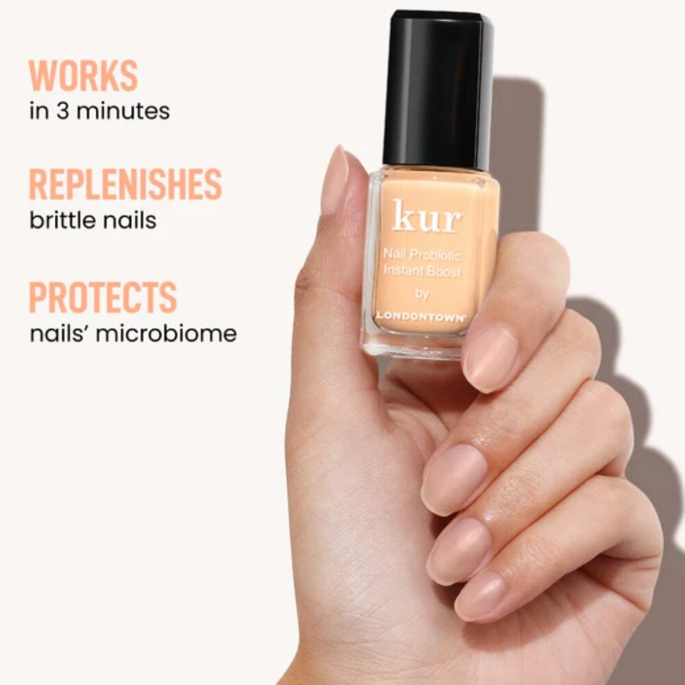 🔥3/$30 NEW Londontown Kur Nail Probiotic Instant Boost Full Size Retail $22.00 - Picture 2 of 8